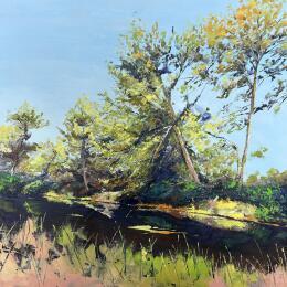 Painting Plain marécage 2 by Chen Xi | Painting  Oil