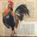 Pintura Coq por Locoge Alice | Pintura Figurativo Animales Acrílico Collage