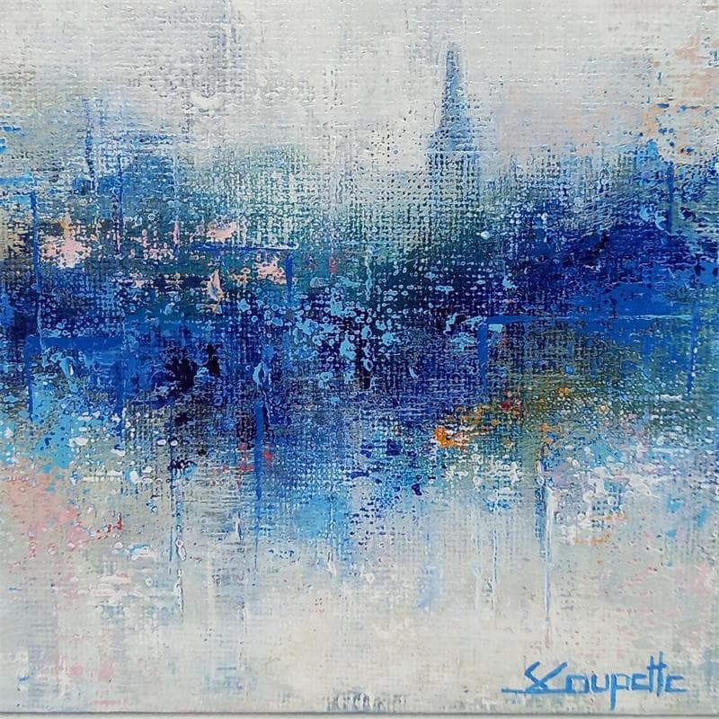 Peinture DECISION par Coupette Steffi | Tableau Abstrait Urbain Acrylique