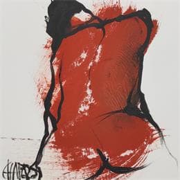 Painting Etreinte 2 by Chaperon Martine | Painting Figurative Acrylic Nude, Pop icons