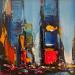Peinture CITY EXPERIENCE par Bond Tetiana | Tableau Huile