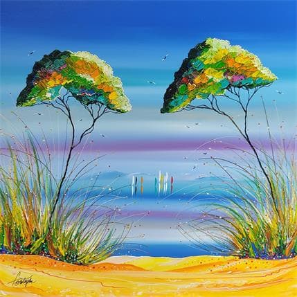 Painting L'horizon de ton coeur by Fonteyne David | Painting  Acrylic