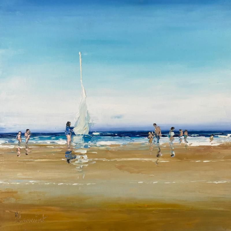 Painting Frise d'écume by Hanniet | Painting Oil