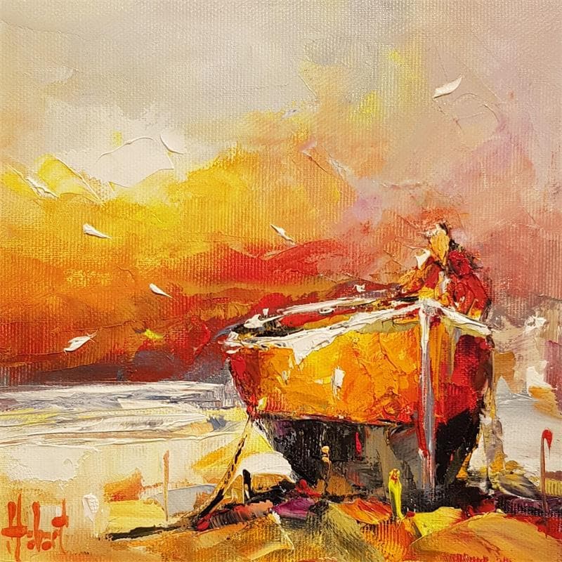 Painting Echoué by Hébert Franck | Painting Oil