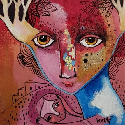 Painting La première étape de son déploiement by Ketfa Laure | Painting  Acrylic