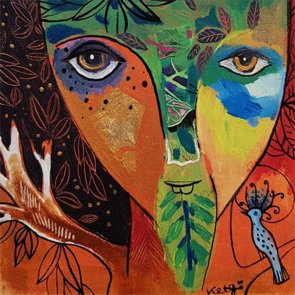 Painting Trouver le bonheur à sa source by Ketfa Laure | Painting Acrylic