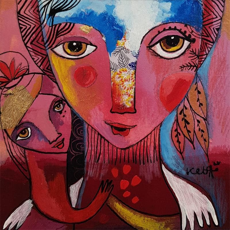 Peinture Semer les graines de l'Amour par Ketfa Laure | Tableau Acrylique