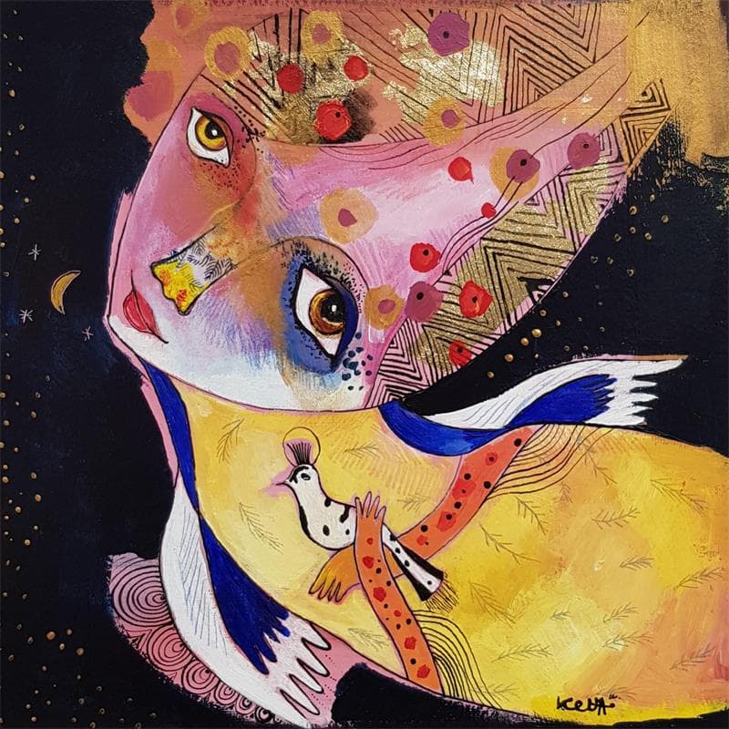 Peinture A travers mes propres yeux par Ketfa Laure | Tableau Acrylique