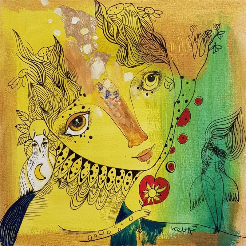 Painting Mon visage de vérité by Ketfa Laure | Painting Acrylic