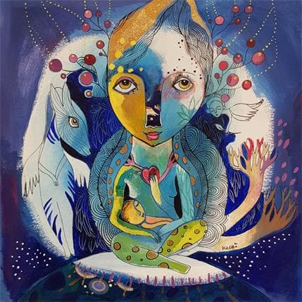 Painting L'instant présent by Ketfa Laure | Painting Acrylic