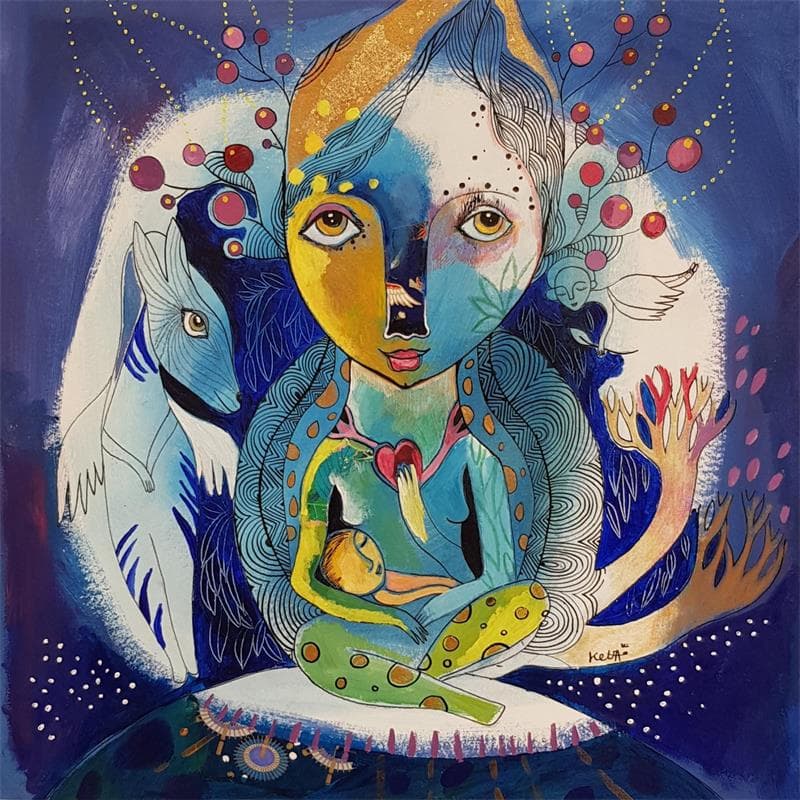 Painting L'instant présent by Ketfa Laure | Painting Acrylic