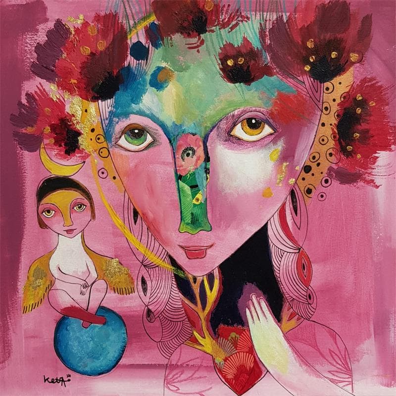 Painting Depuis la nuit des temps by Ketfa Laure | Painting Acrylic