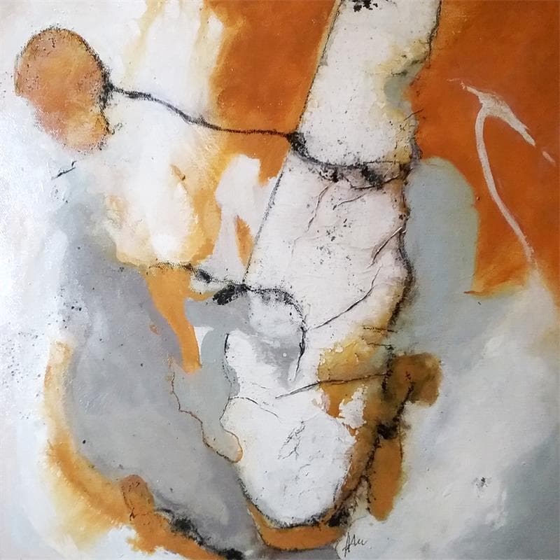 Gemälde Quiétude 1 von Han | Gemälde Abstrakt Landschaften