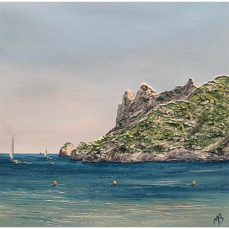 Peinture Sormiou, Marseille par Blandin Magali | Tableau Figuratif Marine Huile