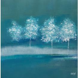 Pintura La vie dans les arbres por Escolier Odile | Pintura