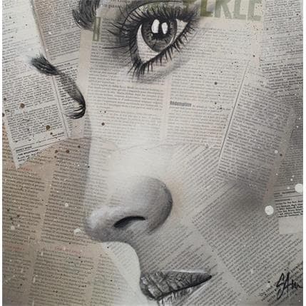 Painting Redemption by S4m | Painting Street art Acrylic Portrait