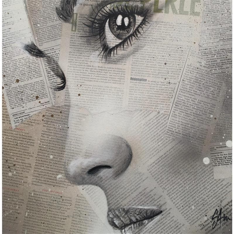 Painting Redemption by S4m | Painting Street art Portrait Acrylic