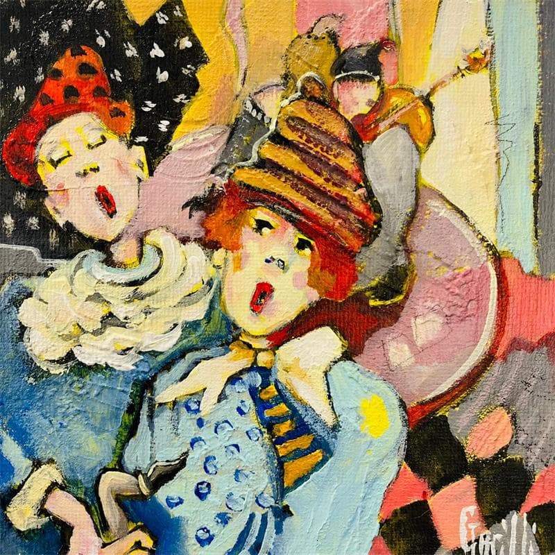 Painting Friendships in music by Garilli Nicole | Painting