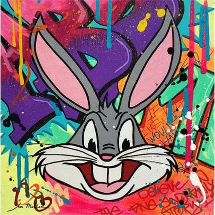 Painting Buzz Bunny by Miller Jen | Painting Street art Pop icons