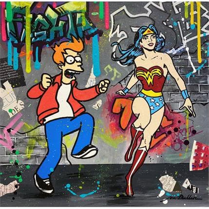 Painting Galatic dance by Miller Jen | Painting Street art Pop icons