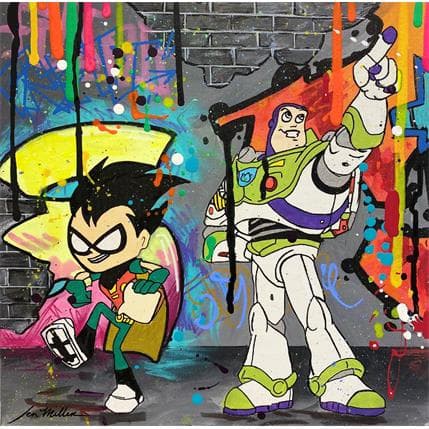 Painting Heros by Miller Jen | Painting Street art Pop icons