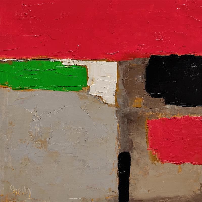 Peinture Séléction par Shelley | Tableau Abstrait Paysages Huile