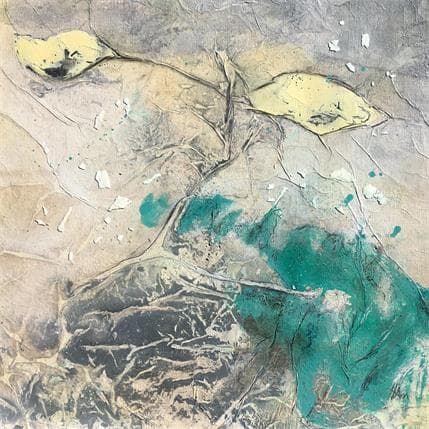 Peinture Les chemins de traverse 1 par Han | Tableau Abstrait minimaliste