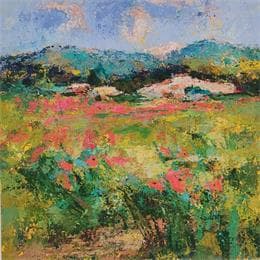 Painting De nouveau le printemps à Lourmarin by Vaudron | Painting Figurative Landscapes