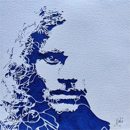 Painting Existence by Louafi Valentine | Painting Figurative Portrait