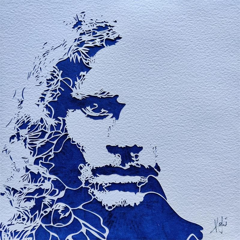 Painting Existence by Louafi Valentine | Painting Figurative Portrait