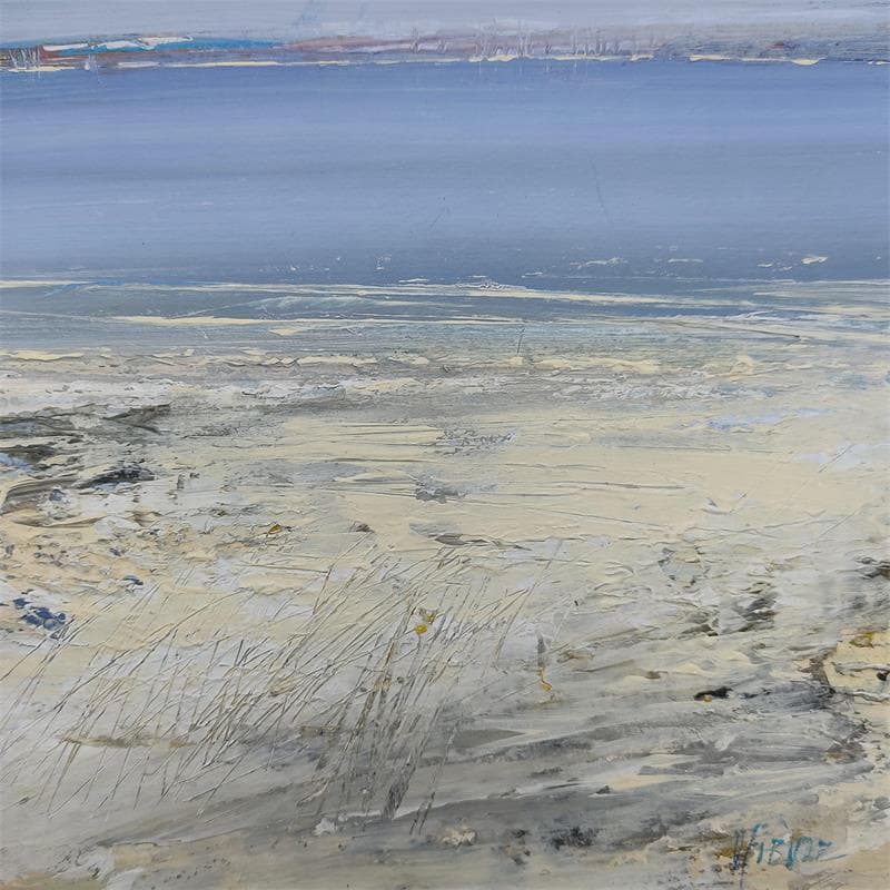 Peinture Plage par Fièvre Véronique | Tableau Figuratif Marine Acrylique