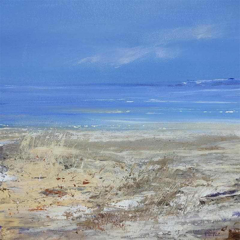 Peinture Solitude par Fièvre Véronique | Tableau Figuratif Marine Acrylique