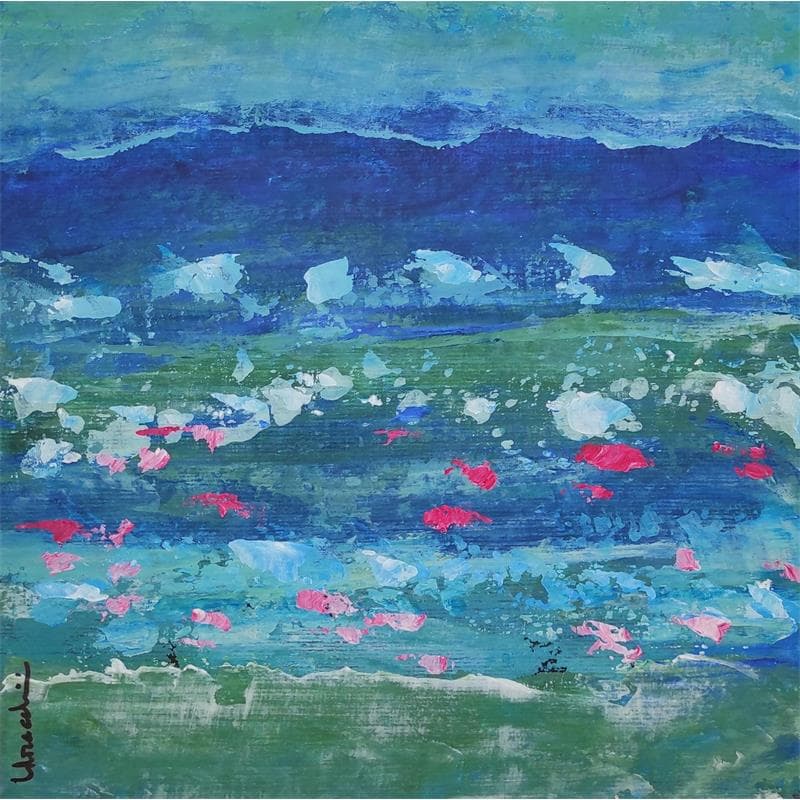 Painting V416 by Moracchini Laurence | Painting Abstract Acrylic