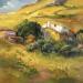 Peinture Casas en la Sierra par Cabello Ruiz Jose | Tableau Figuratif Paysages Huile Acrylique