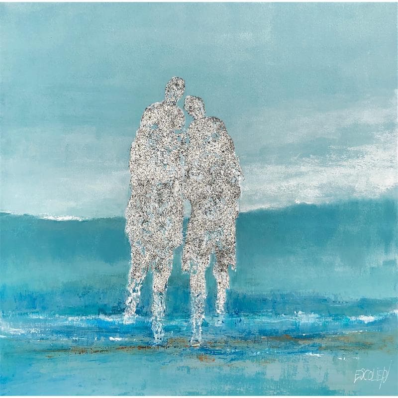 Painting Dans l'émerveillement de ce jour by Escolier Odile | Painting Raw art