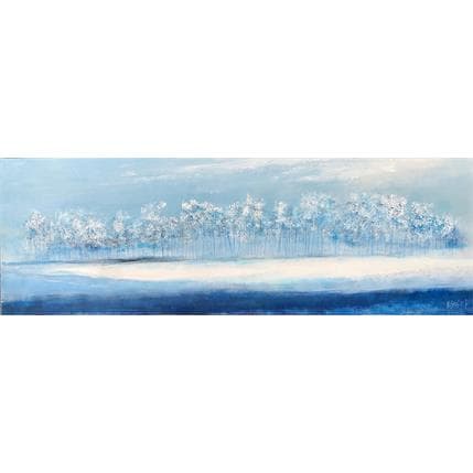 Gemälde Lumière dans le feuillage von Escolier Odile | Gemälde