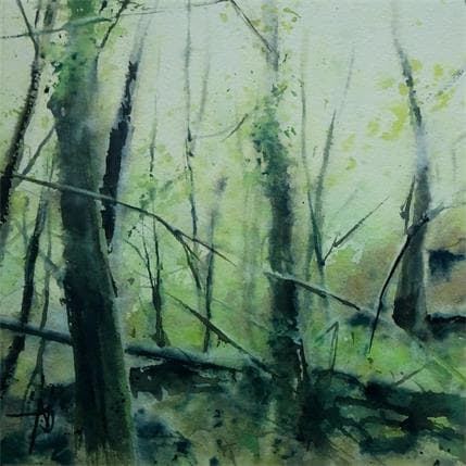 Painting Force et Majesté by Abbatucci Violaine | Painting Figurative Watercolor Landscapes, Pop icons