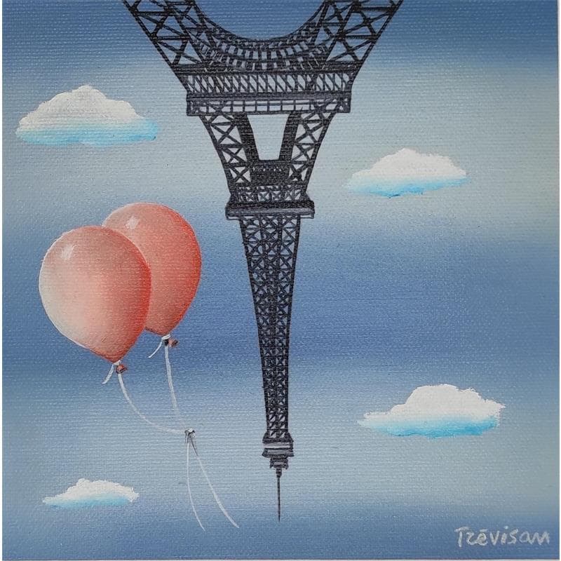 Peinture vertige de l'amour par Trevisan Carlo | Tableau Surréalisme Huile