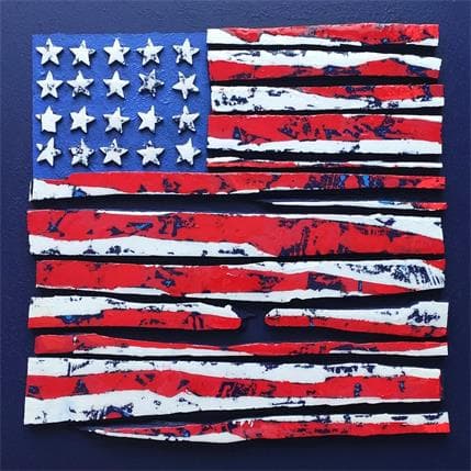 Peinture Bc 13. impression rouge ocre par Langeron Luc | Tableau