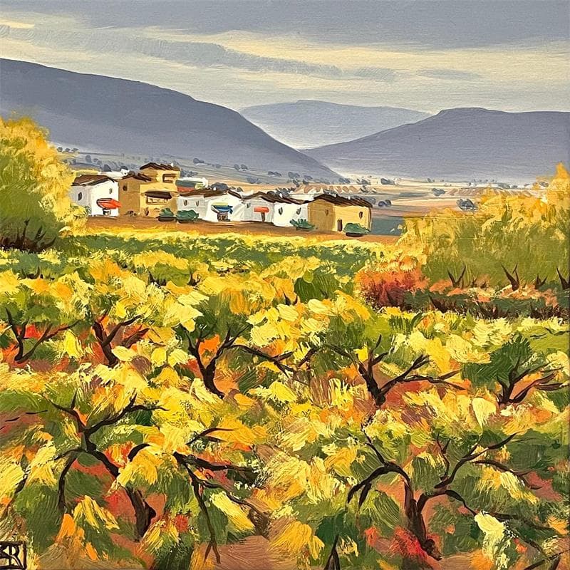 Peinture Next to the wineyards II par Requena Elena | Tableau Huile