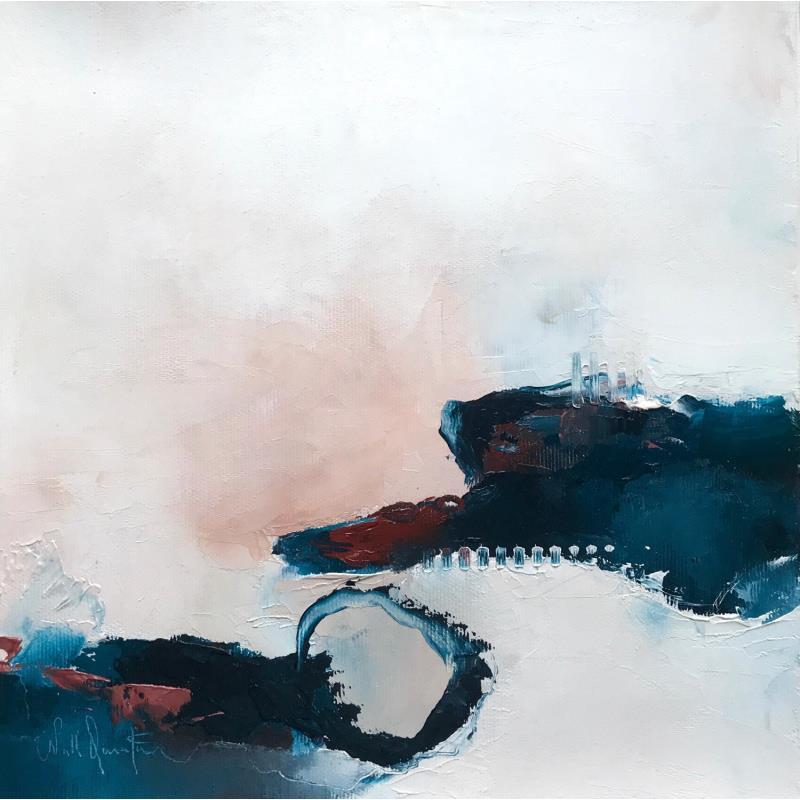 Painting De blanc et de rouille by Dumontier Nathalie | Painting Oil