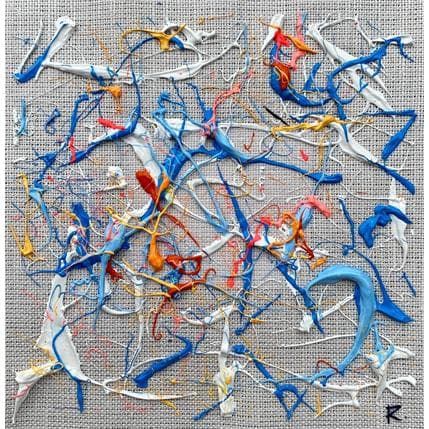 Peinture Les partages par Cantin Rose | Tableau Abstrait Acrylique minimaliste