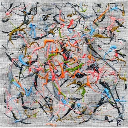 Painting Mon cœur bat la chamade by Cantin Rose | Painting Abstract Acrylic Minimalist, Pop icons