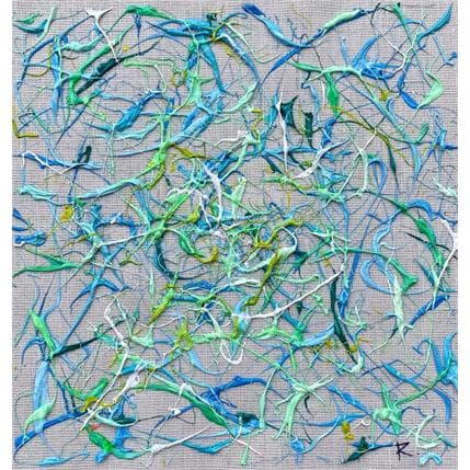 Peinture Le balancier par Cantin Rose | Tableau Abstrait Acrylique minimaliste