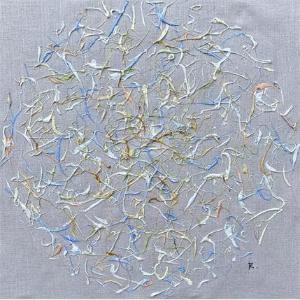 Painting Commune présence by Cantin Rose | Painting Abstract Acrylic Minimalist