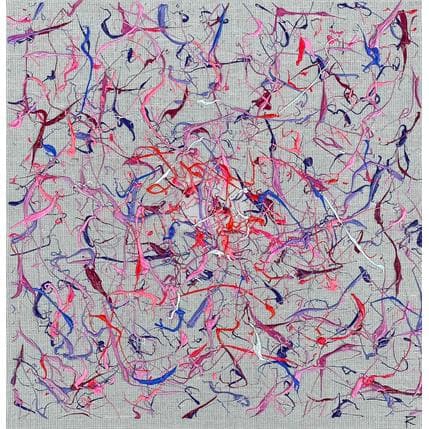 Painting Une poésie de couleurs by Cantin Rose | Painting Abstract Acrylic Minimalist