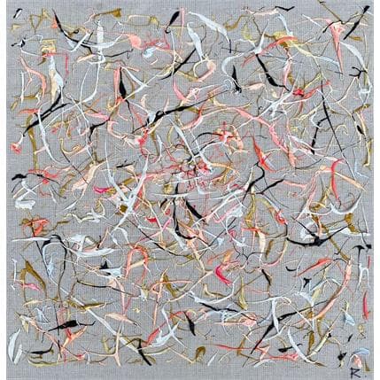 Painting Amour immaculé by Cantin Rose | Painting Abstract Acrylic Minimalist