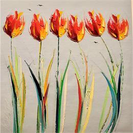 Peinture Mes fleurs pour toi par Fonteyne David | Tableau  Acrylique