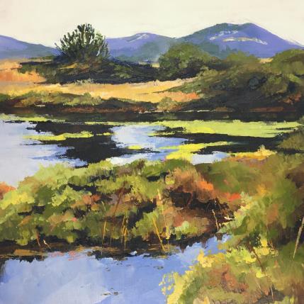 Painting River in autumn by Chen Xi | Painting Figurative Oil Landscapes