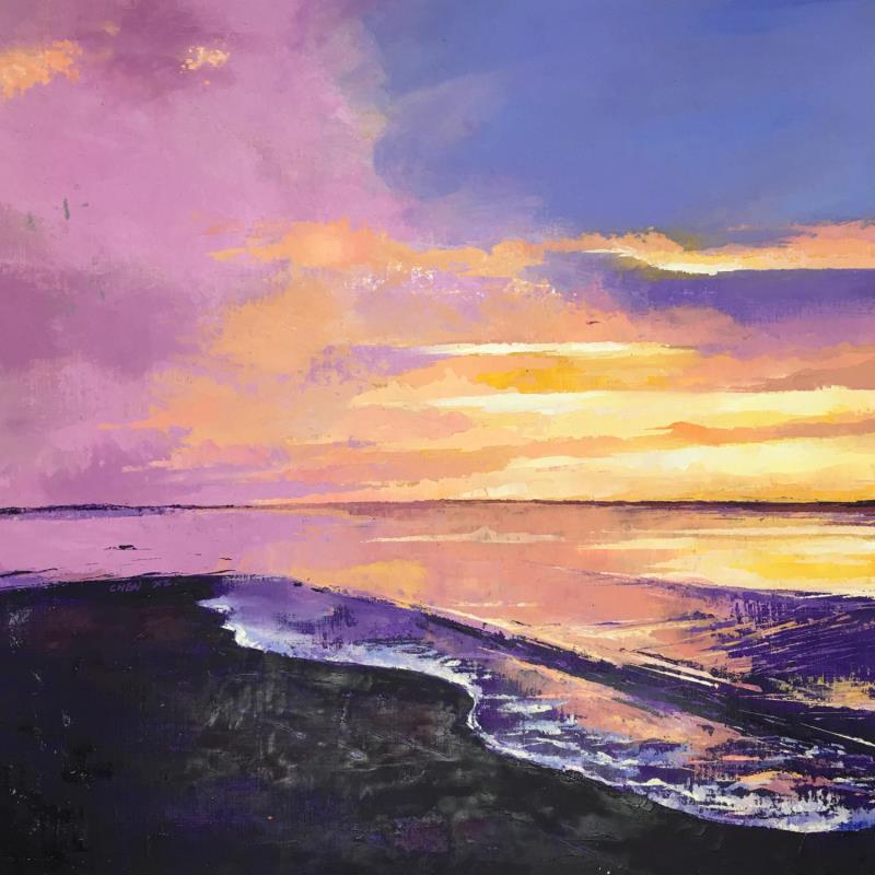 Painting Landscape by Chen Xi | Painting Figurative Landscapes Oil